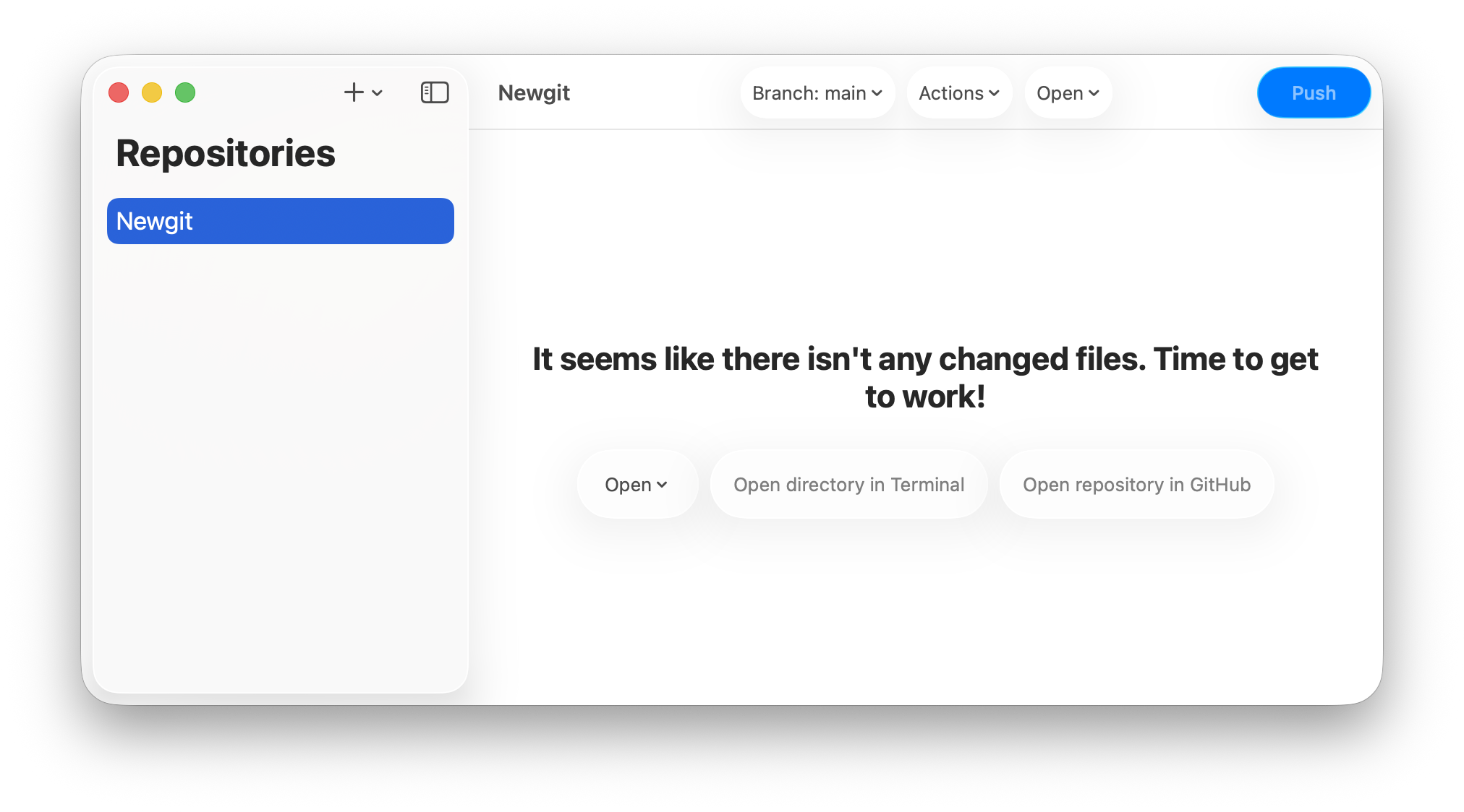 Newgit screenshot